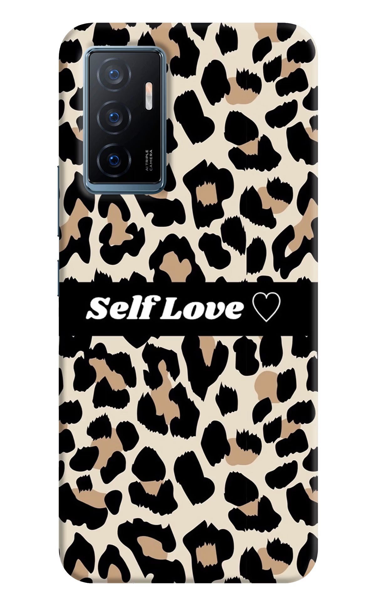 Leopard Print Self Love Vivo Y75 Back Cover