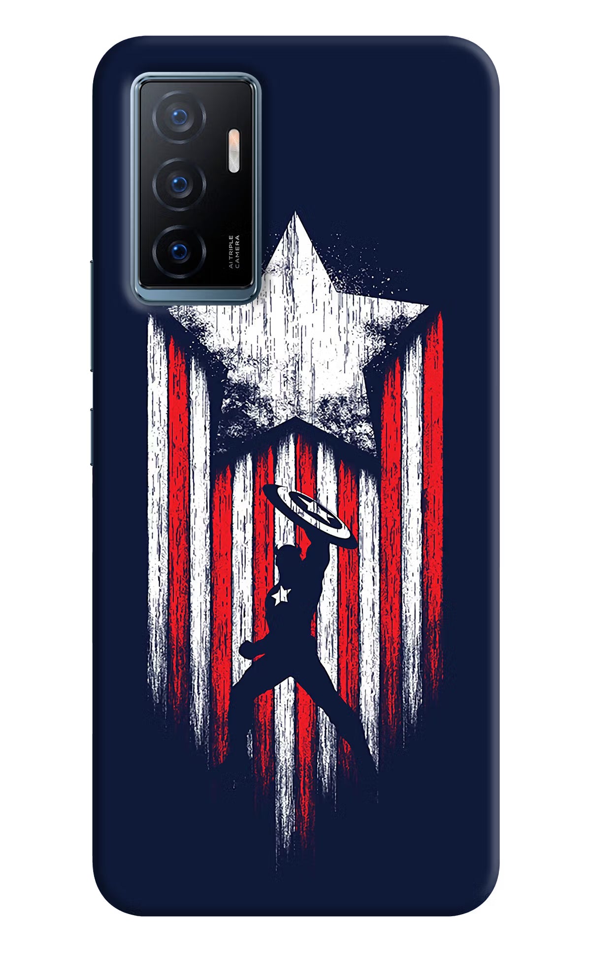 Captain America Marvel Art Vivo Y75 Back Cover