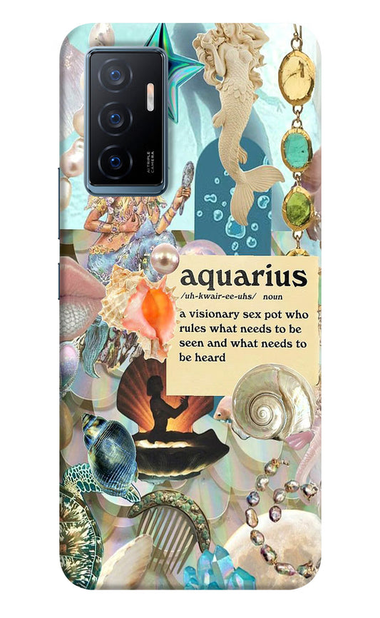 Aquarius Zodiac Vivo Y75 Back Cover