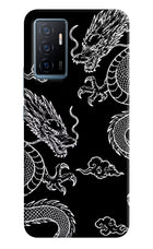Twin Dragons Vivo Y75 Hard Case Back Cover by Casekaro