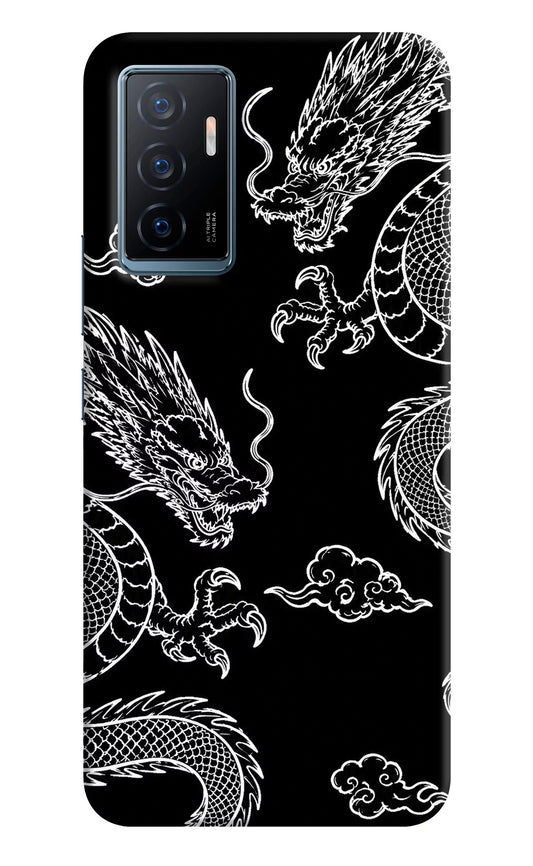 Twin Dragons Vivo Y75 Hard Case Back Cover by Casekaro