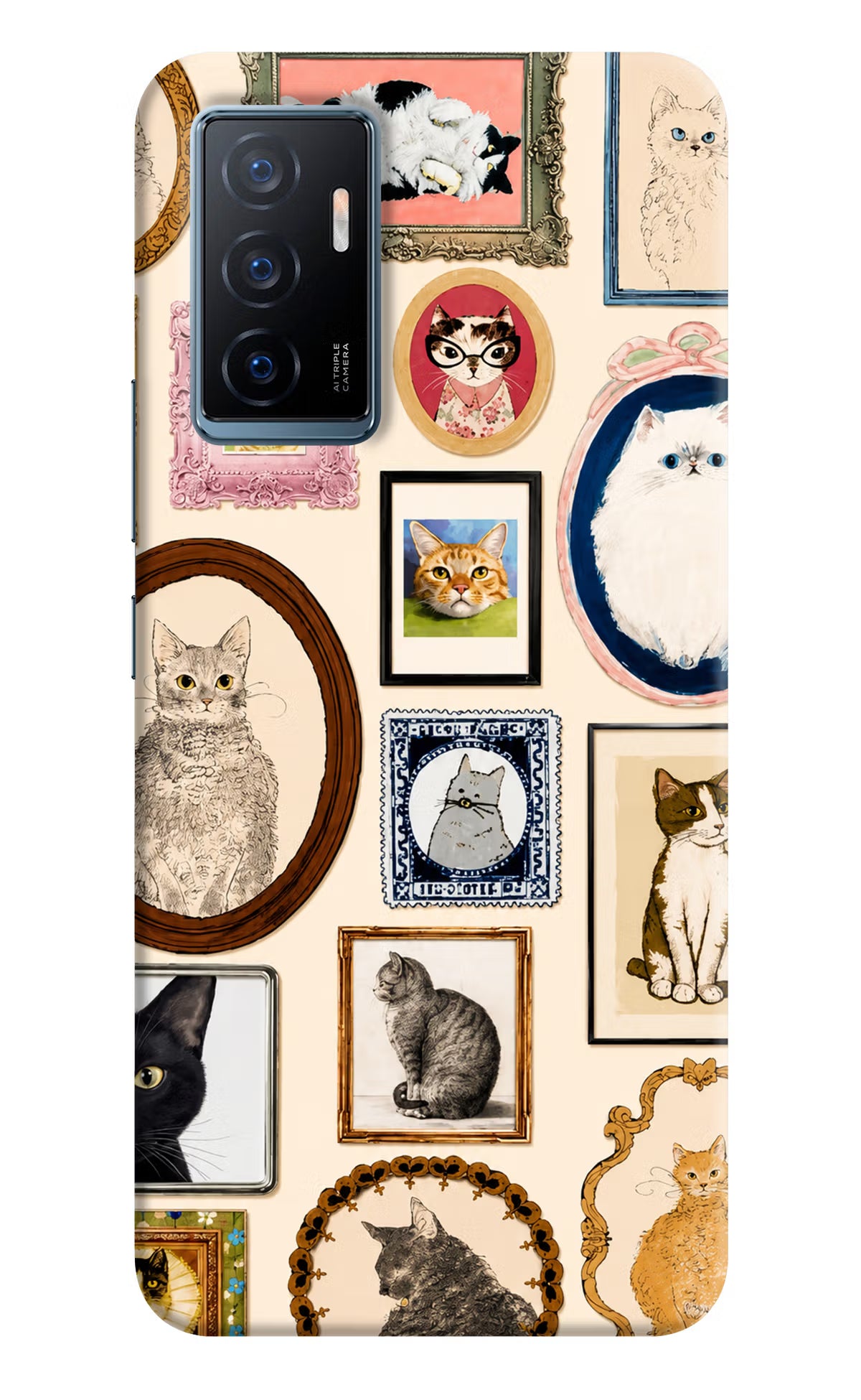 Mirror Cats Vivo Y75 Back Cover