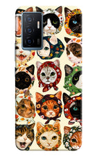 Cool Cat Vivo Y75 Hard Case Back Cover by Casekaro