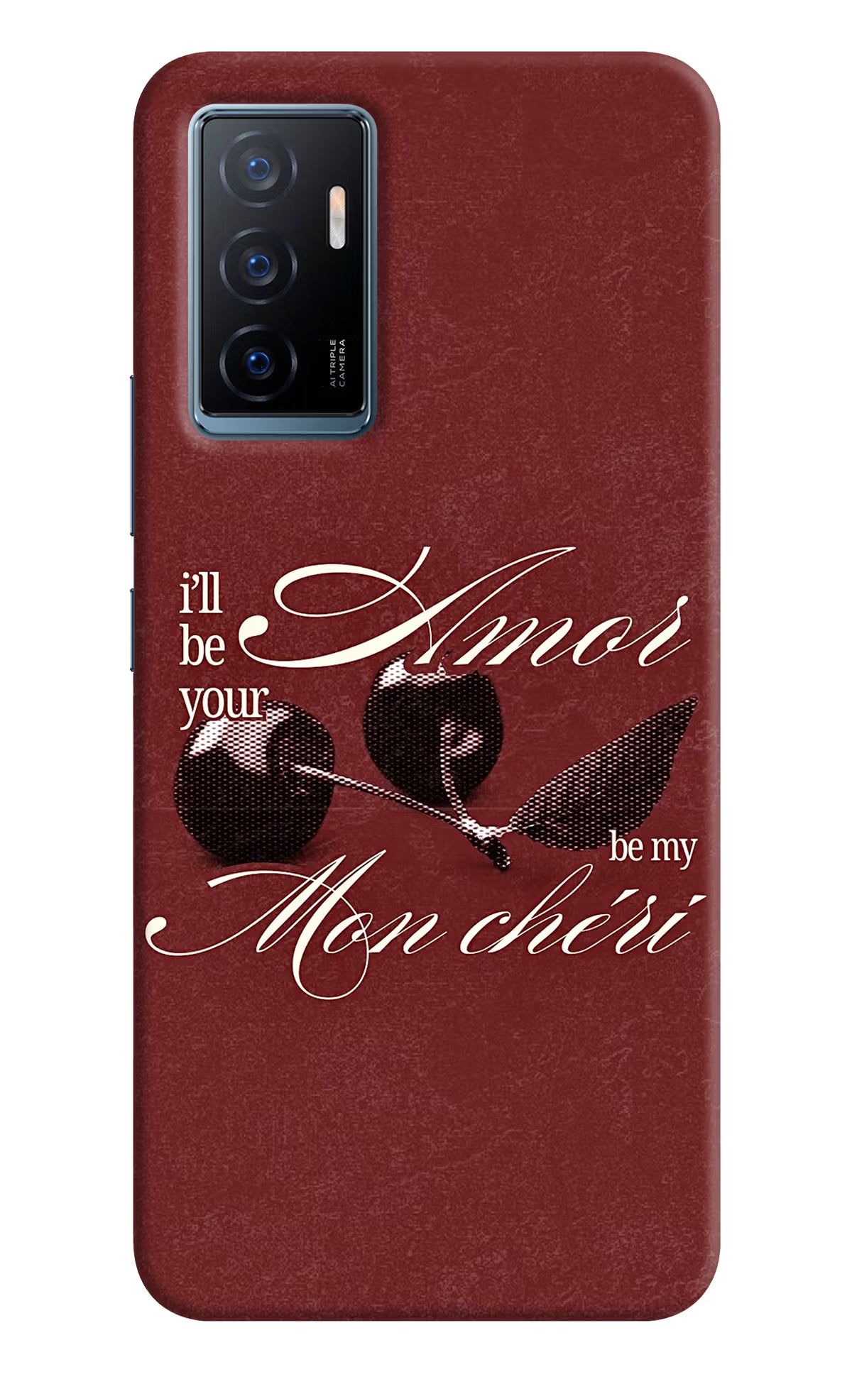 Velvet Cherry Vivo Y75 Back Cover