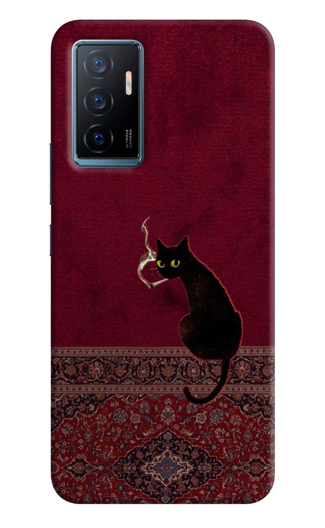 Midnight Cat Vivo Y75 Hard Case Back Cover by Casekaro