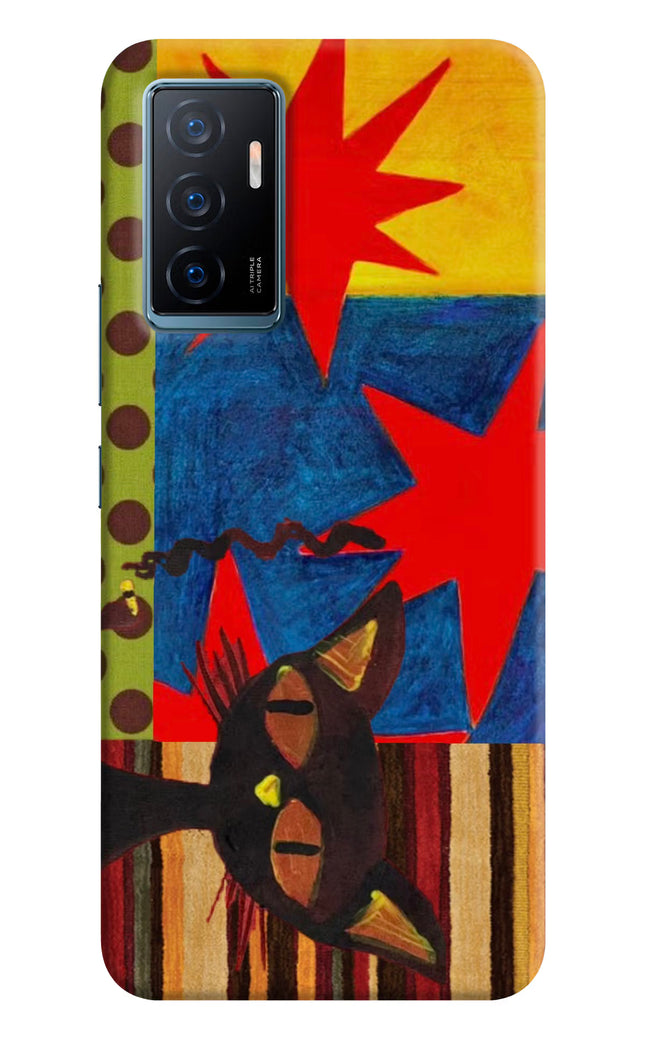 Pop Cat Vivo Y75 Hard Case Back Cover by Casekaro
