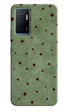 Green Stars Vivo Y75 Hard Case Back Cover by Casekaro