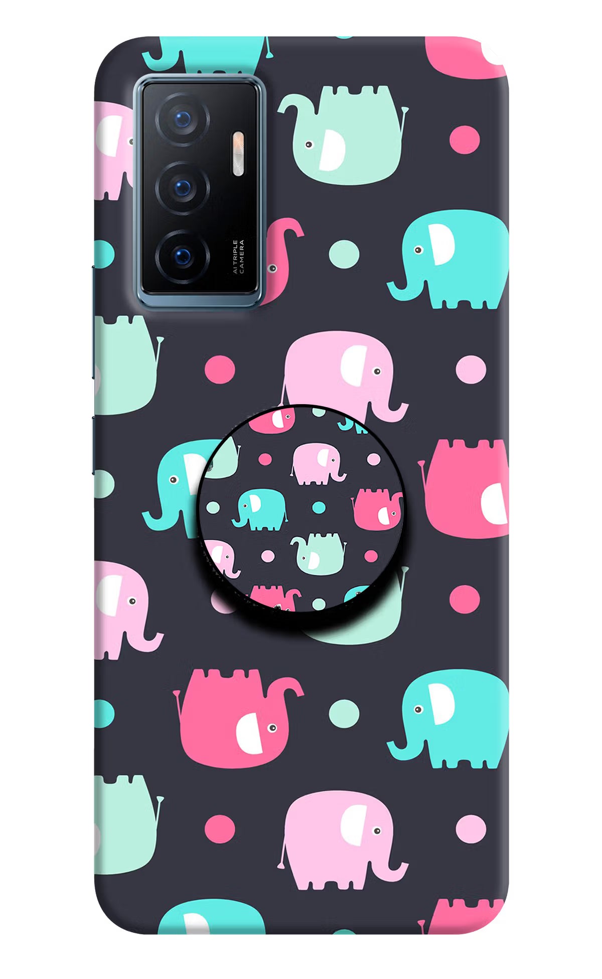 Baby Elephants Vivo Y75 Pop Case