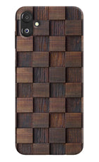 Wooden Cube Design Samsung F14 5G Back Cover