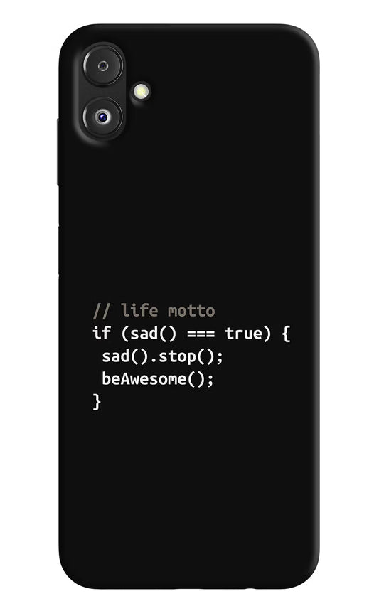 Life Motto Code Samsung F14 5G Back Cover
