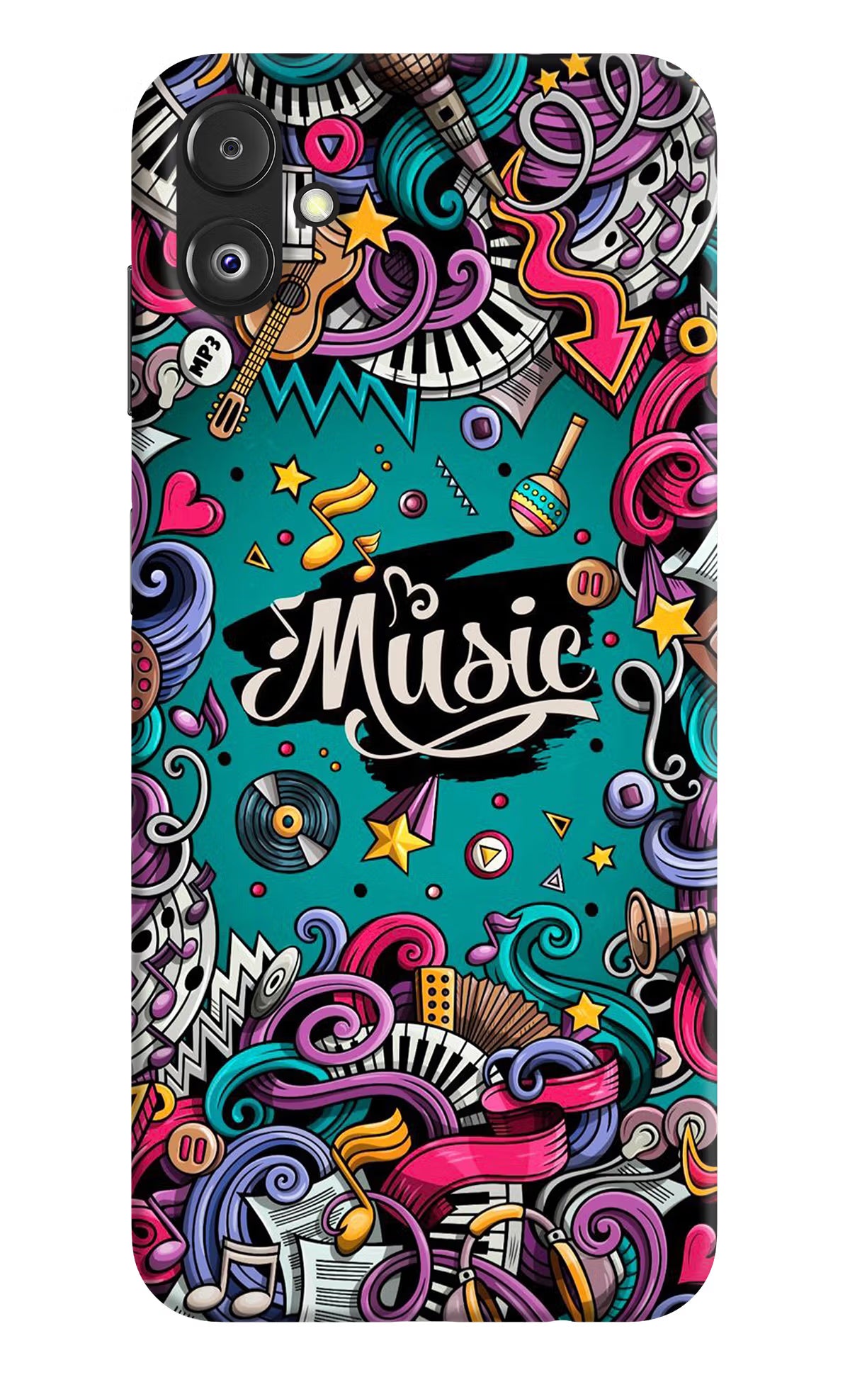 Music Graffiti Samsung F14 5G Back Cover