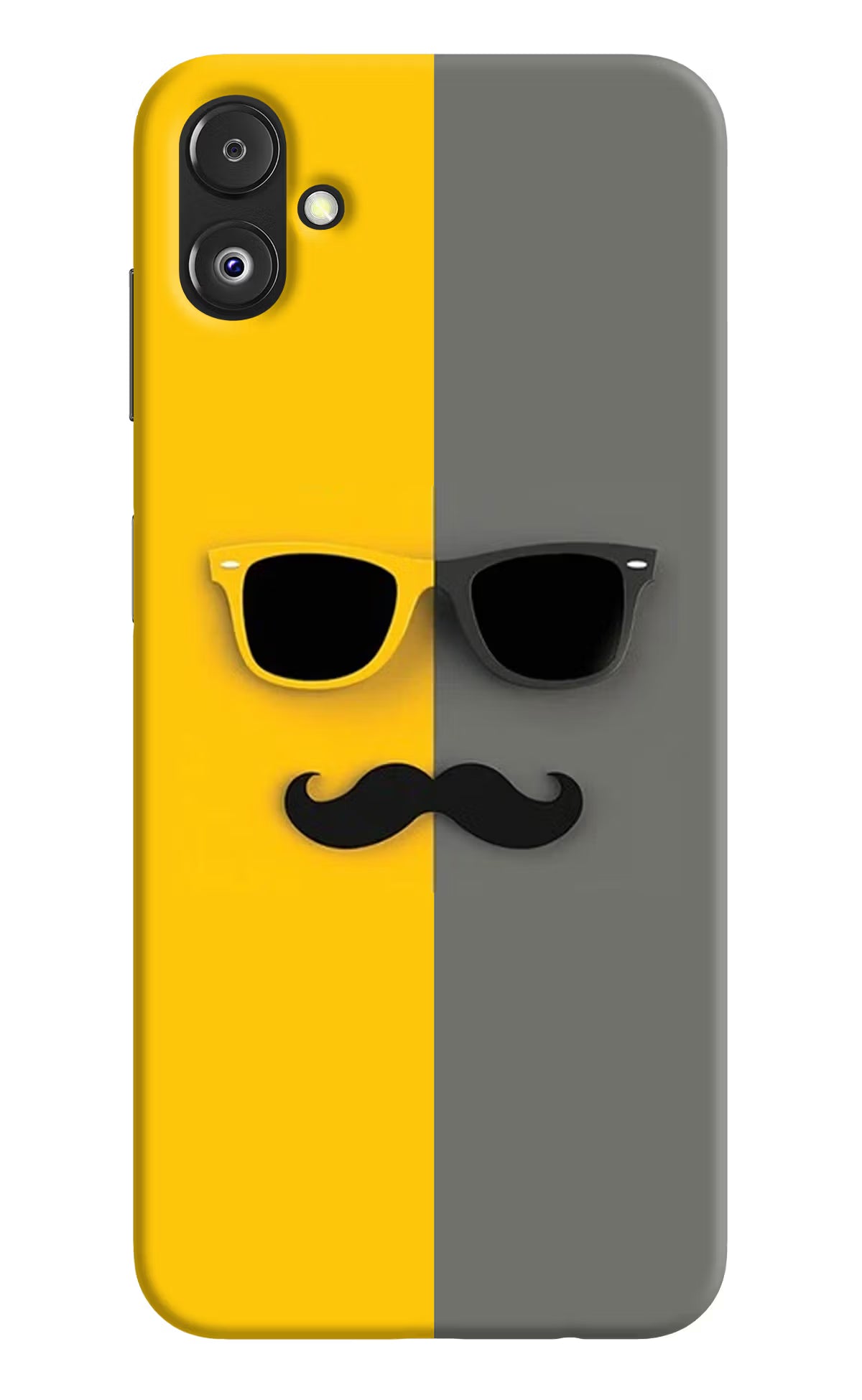 Sunglasses with Mustache Samsung F14 5G Back Cover