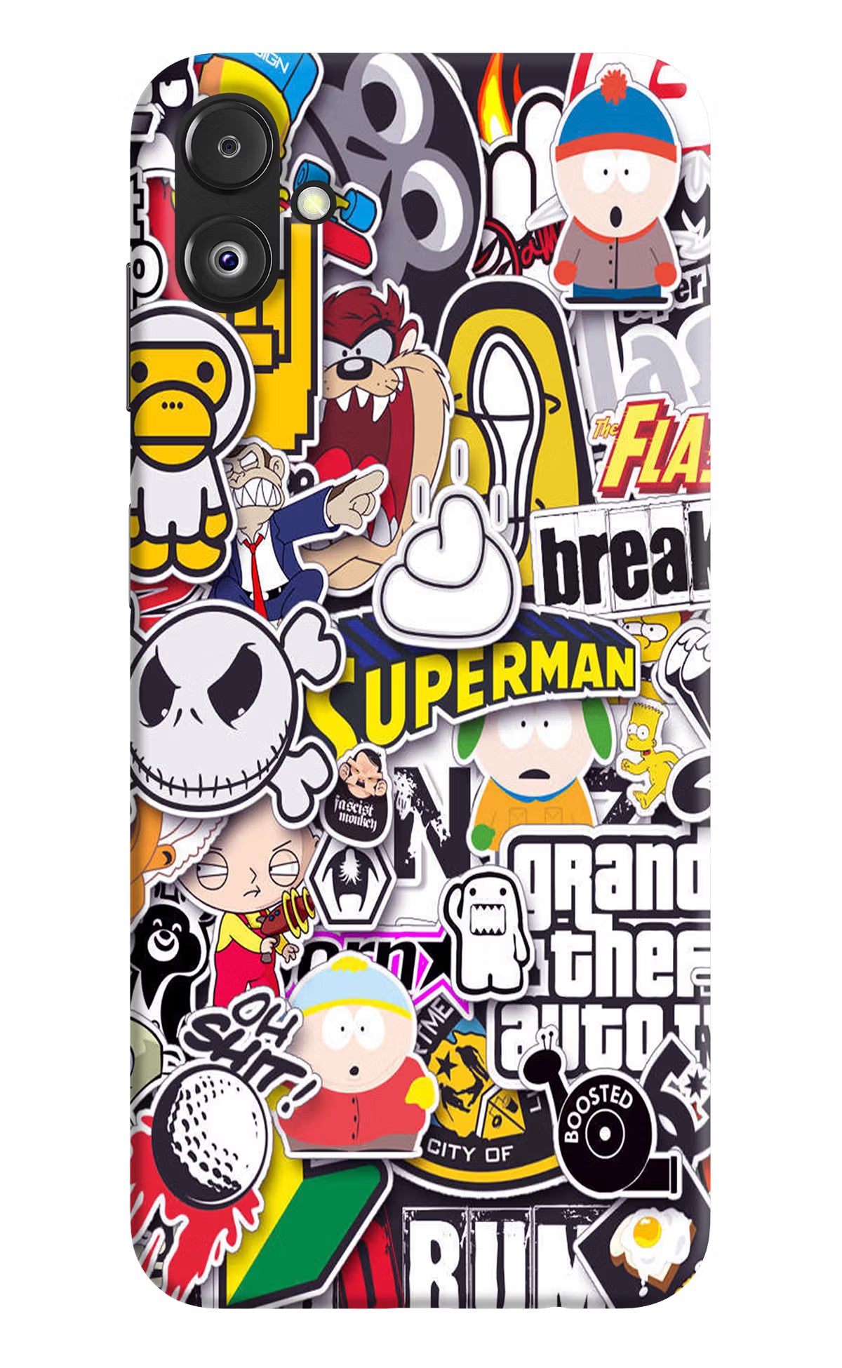 Sticker Bomb Samsung F14 5G Back Cover