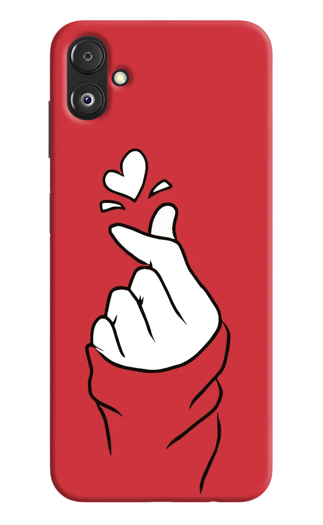Korean Love Sign Samsung F14 5G Hard Case Back Cover by Casekaro
