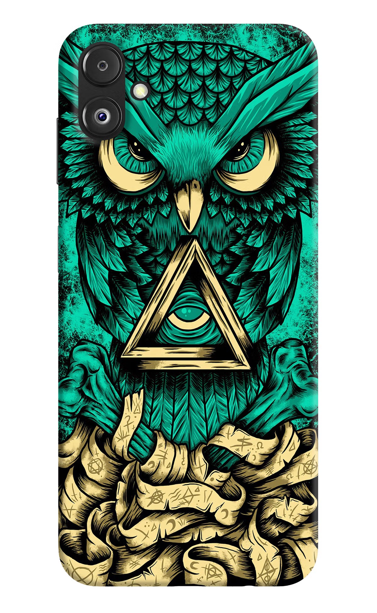 Green Owl Samsung F14 5G Back Cover
