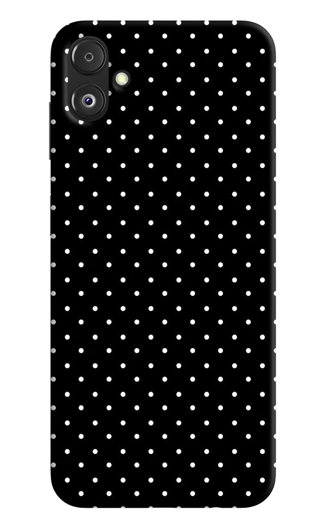 White Dots Samsung F14 5G Hard Case Back Cover by Casekaro