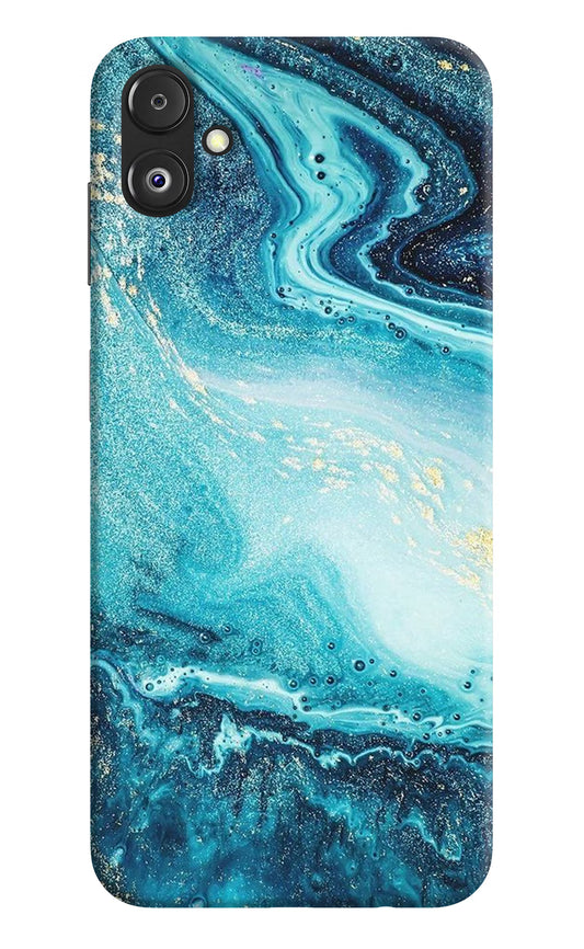 Blue Glitter Marble Samsung F14 5G Back Cover