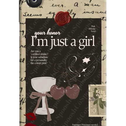 I am just a girl Samsung F14 5G Back Cover