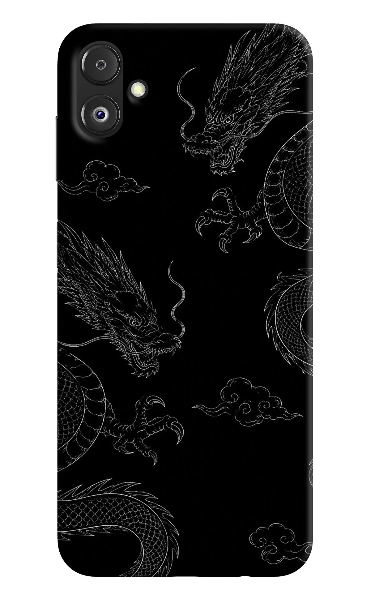Twin Dragons Samsung F14 5G Hard Case Back Cover by Casekaro