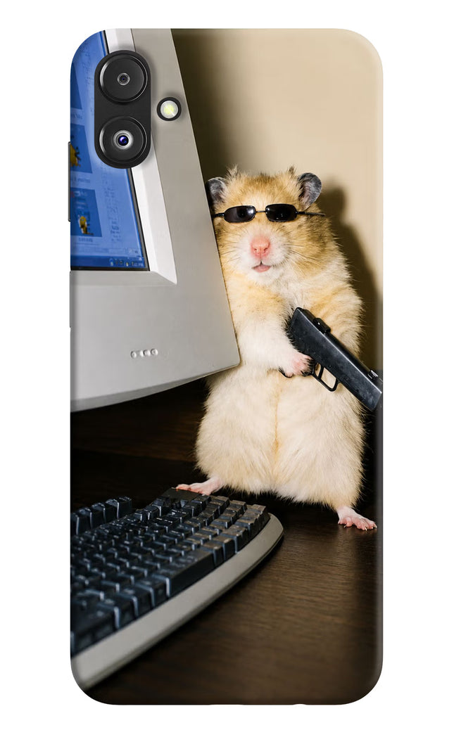 Hacker Hamster Samsung F14 5G Hard Case Back Cover by Casekaro