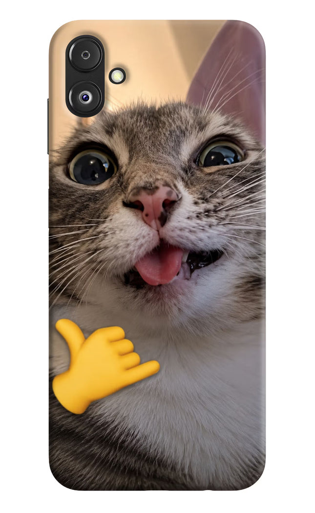 Silly Cat Call Samsung F14 5G Hard Case Back Cover by Casekaro