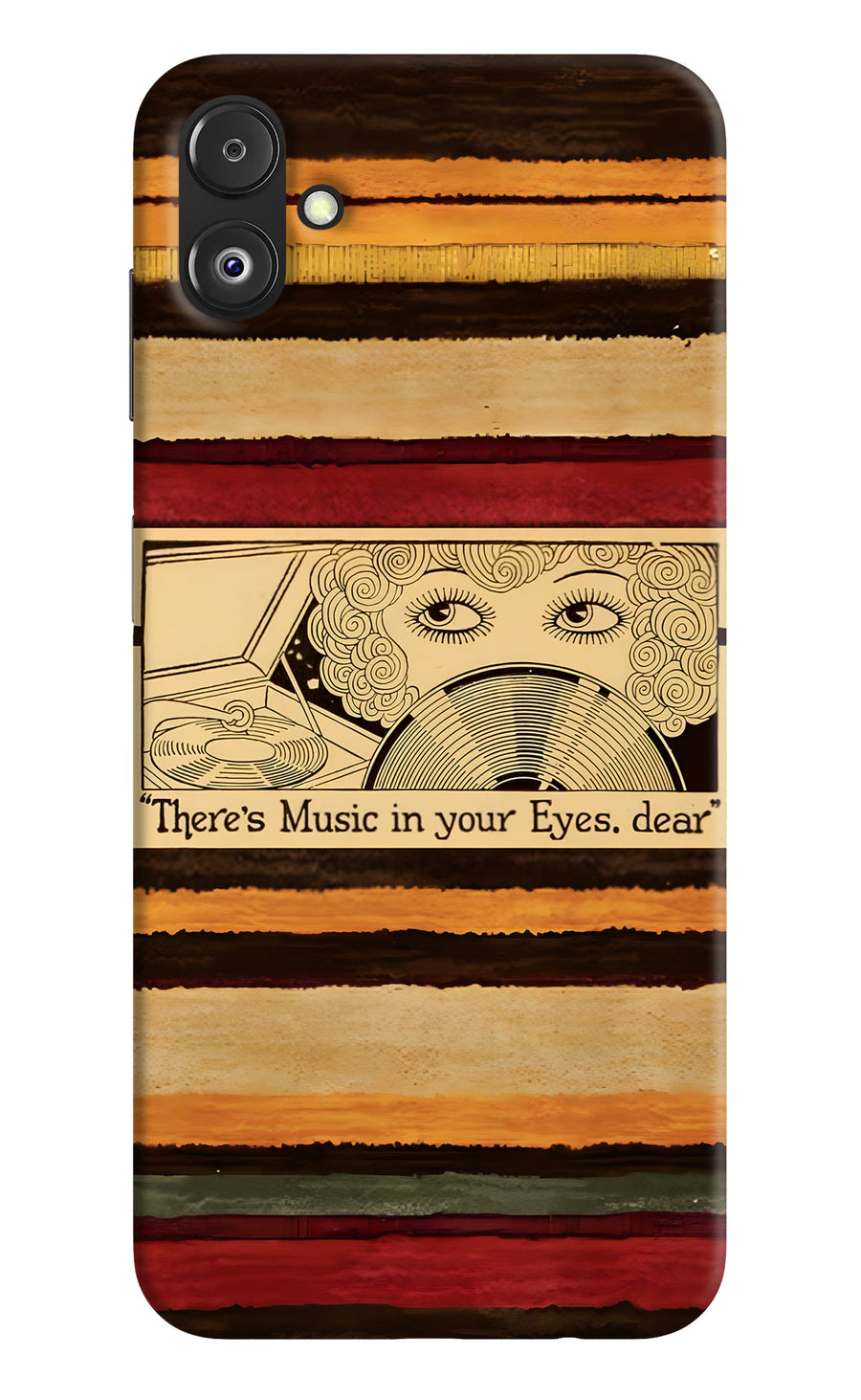 Vinyl Stripes Samsung F14 5G Back Cover, Hard case