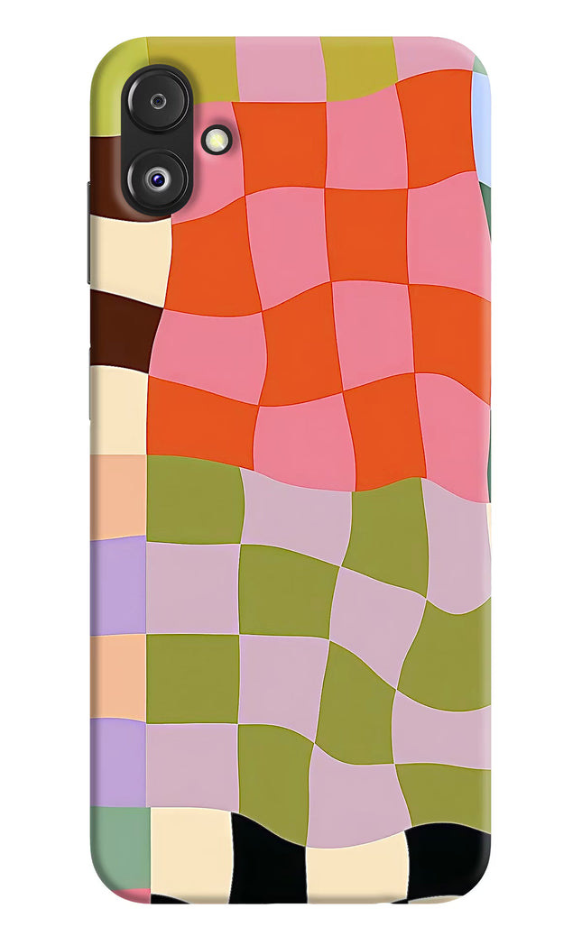 Wavy Grid Samsung F14 5G Hard Case Back Cover by Casekaro