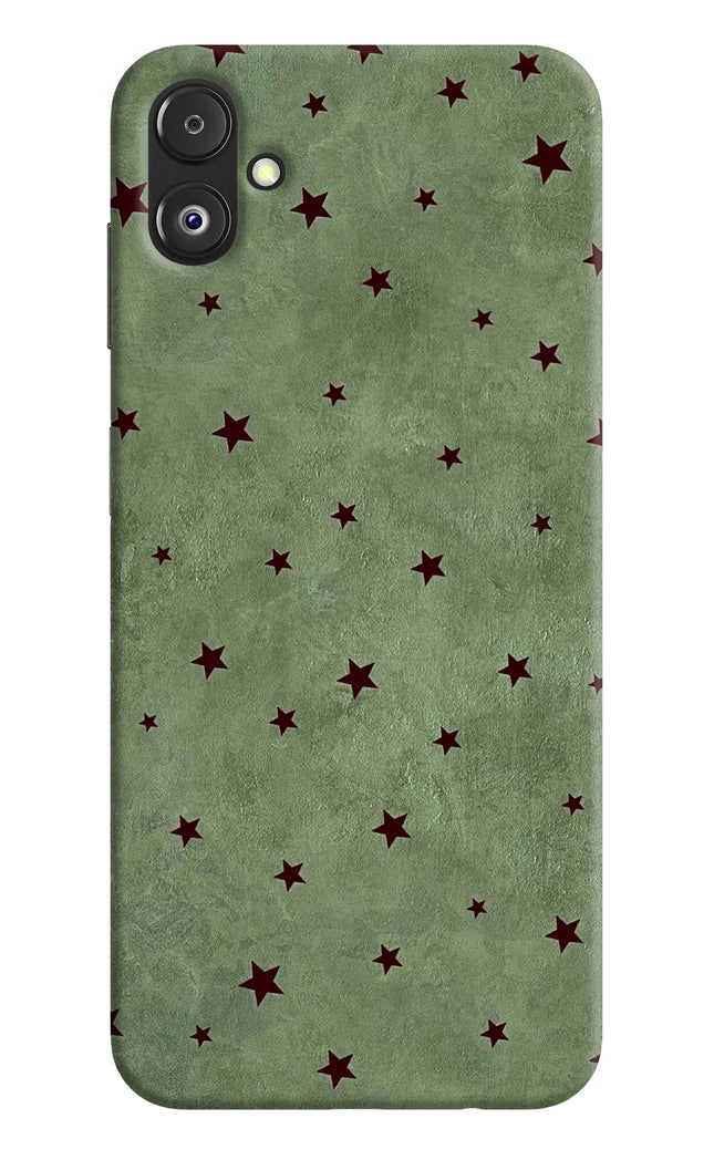 Green Stars Samsung F14 5G Hard Case Back Cover by Casekaro