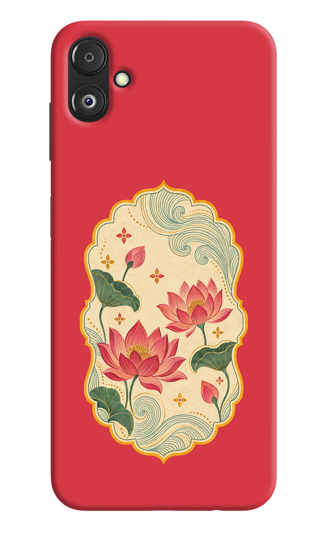 Pink Lotus Samsung F14 5G Hard Case Back Cover by Casekaro