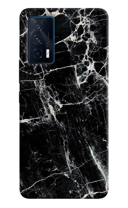 Black Marble Texture iQOO 7 5G Back Cover