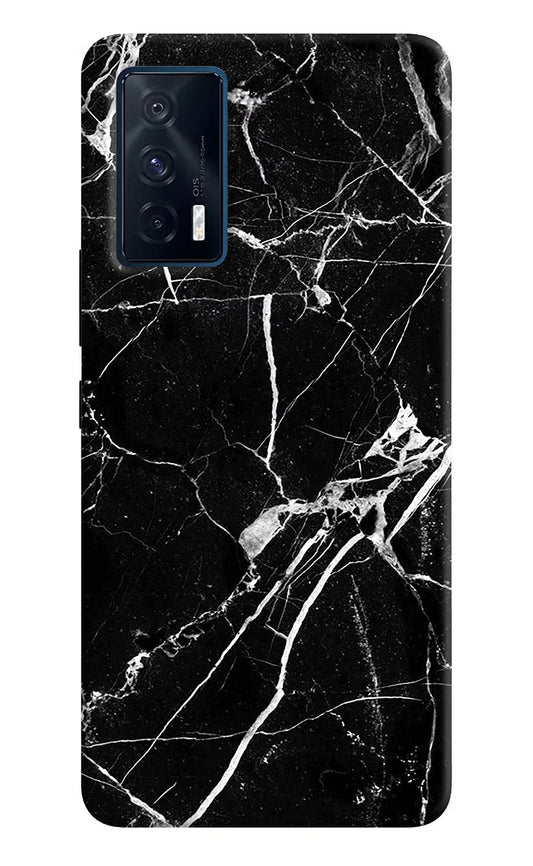 Black Marble Pattern iQOO 7 5G Back Cover