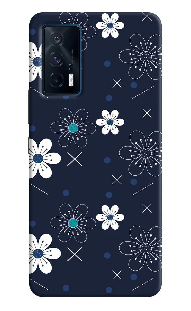 Flowers iQOO 7 5G Hard Case Back Cover by Casekaro