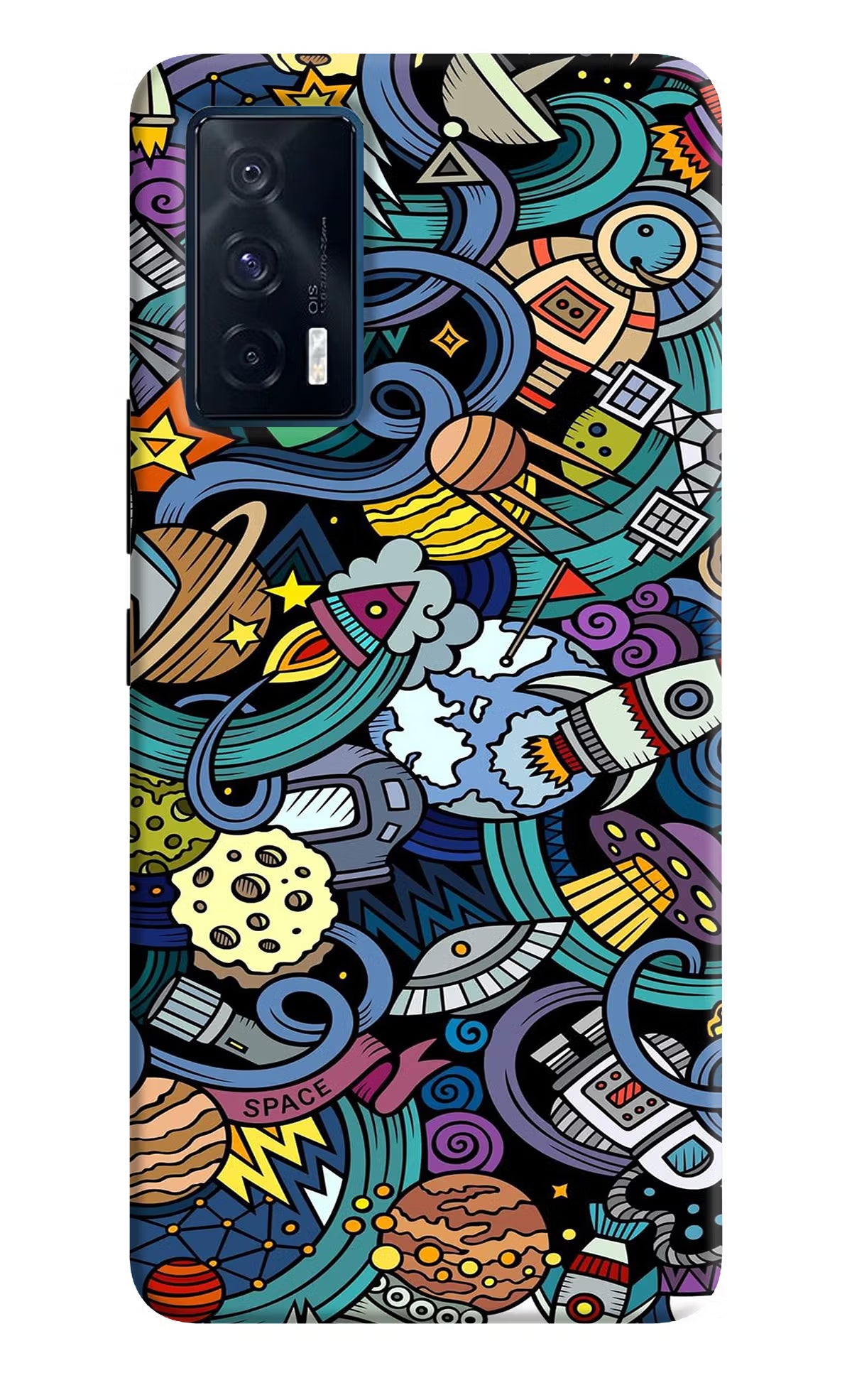 Space Abstract iQOO 7 5G Back Cover