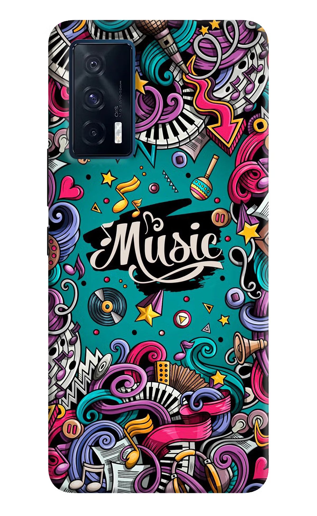 Music Graffiti iQOO 7 5G Back Cover