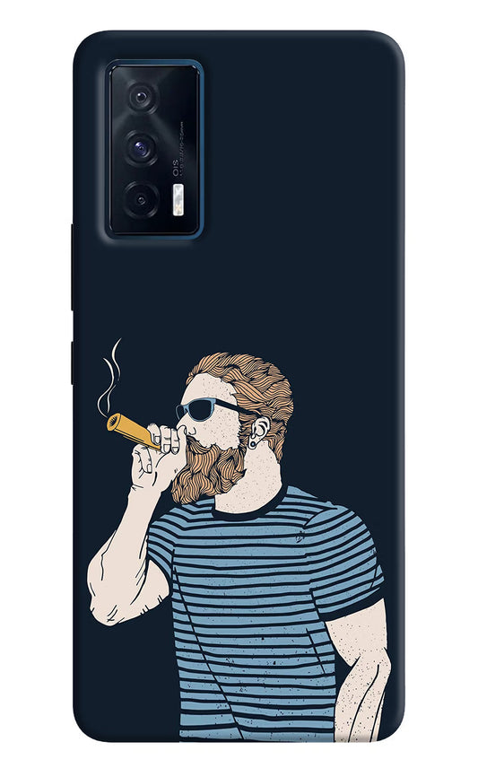 Smoking iQOO 7 5G Back Cover