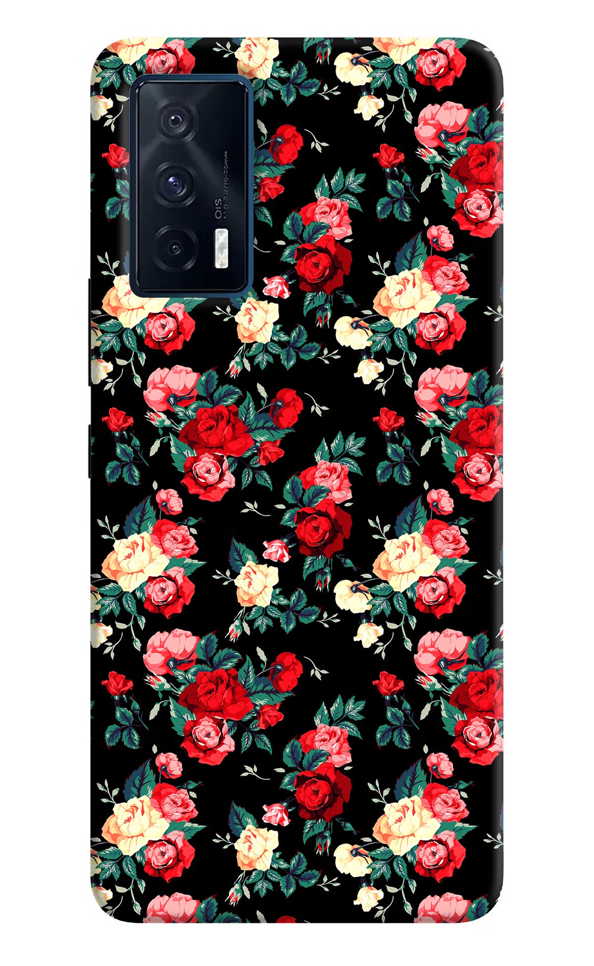 Rose Pattern iQOO 7 5G Back Cover