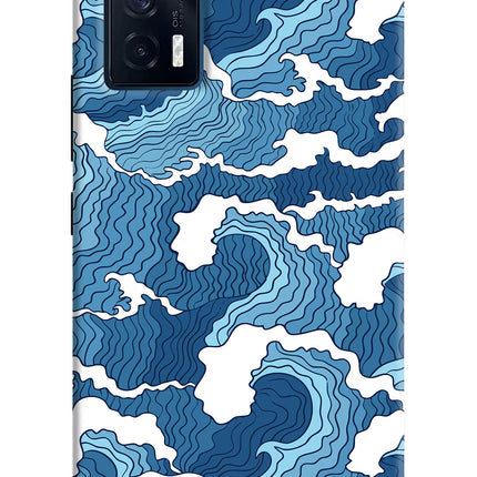 Blue Waves iQOO 7 5G Back Cover