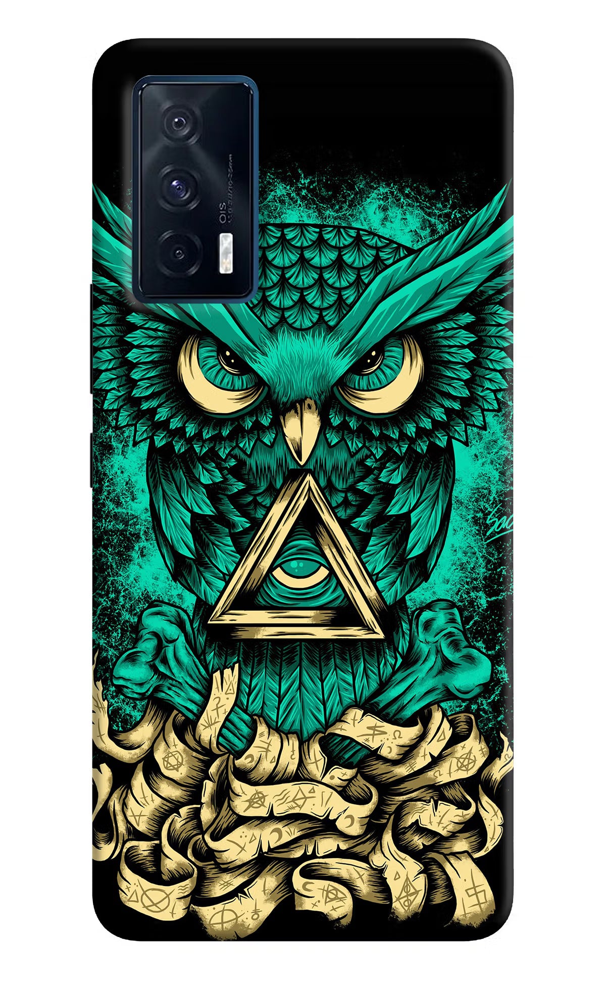 Green Owl iQOO 7 5G Back Cover
