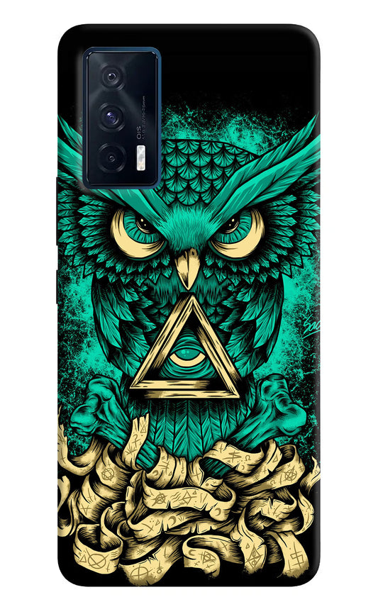 Green Owl iQOO 7 5G Back Cover