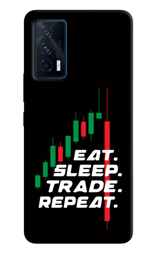 Eat Sleep Trade Repeat iQOO 7 5G Back Cover