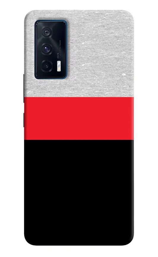 Tri Color Pattern iQOO 7 5G Back Cover
