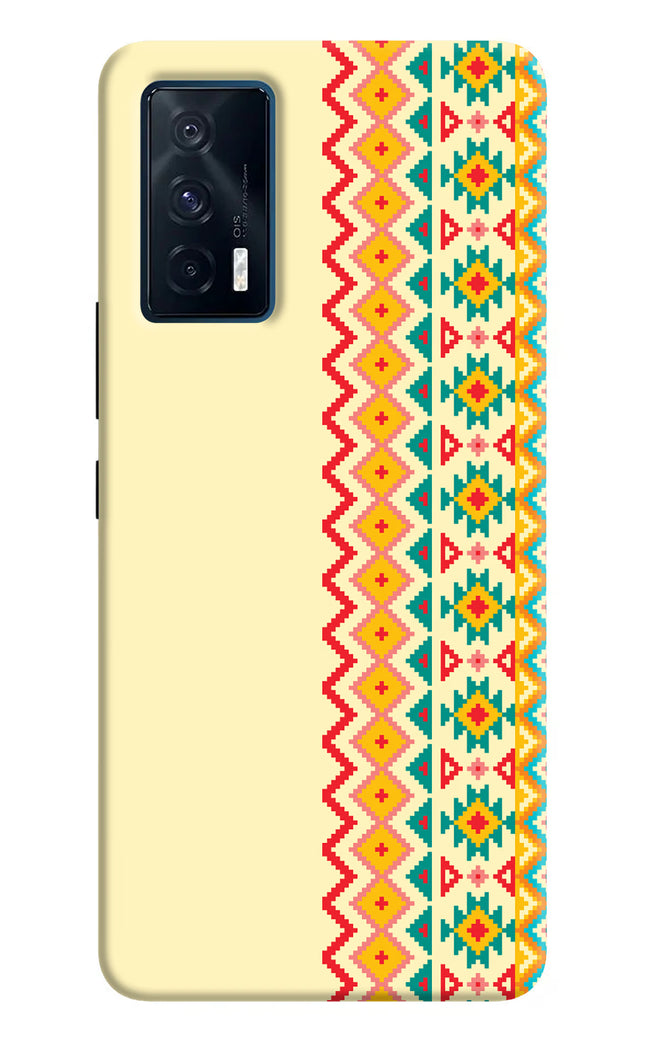 Ethnic Seamless iQOO 7 5G Hard Case Back Cover by Casekaro