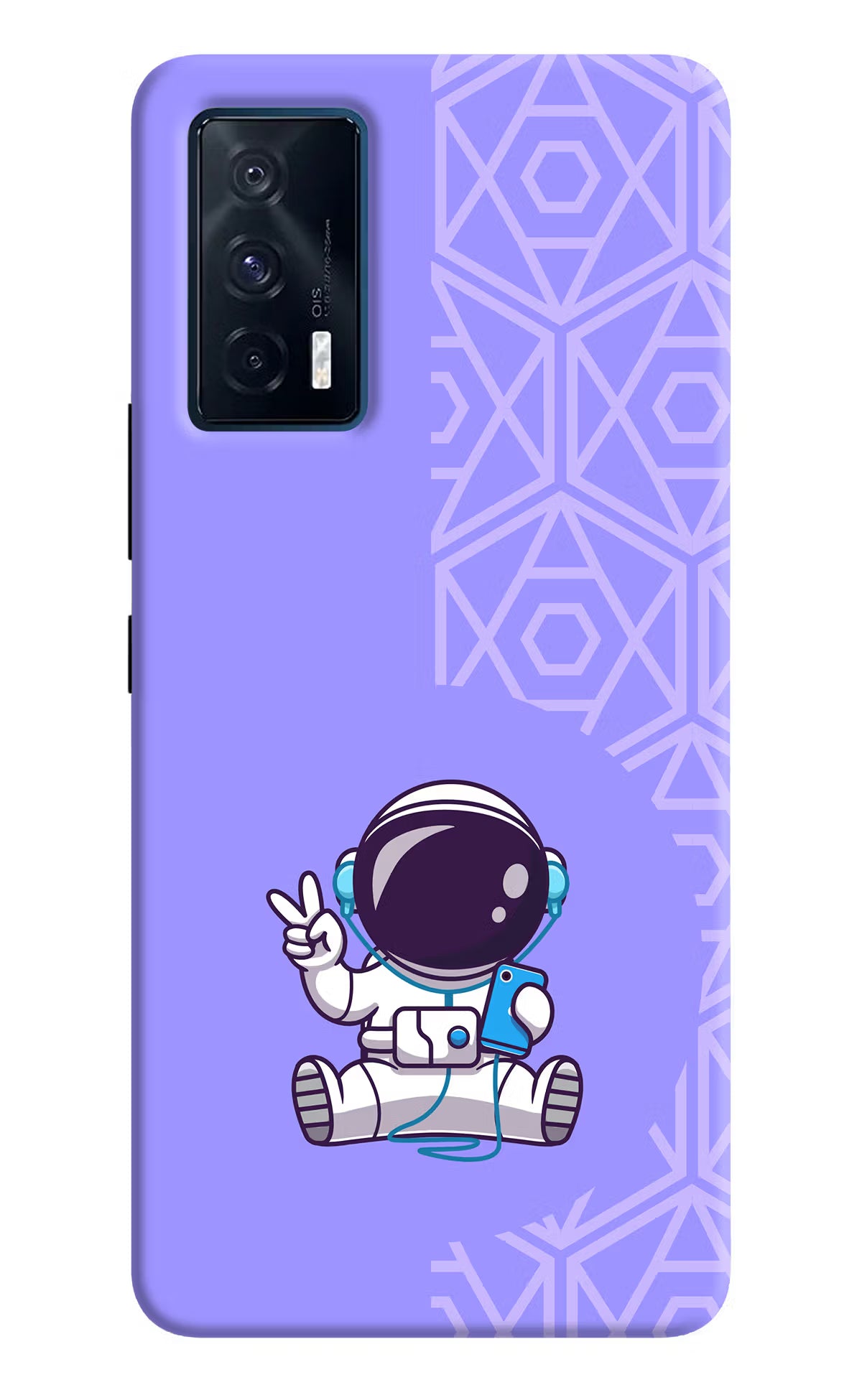 Cute Astronaut Chilling iQOO 7 5G Back Cover
