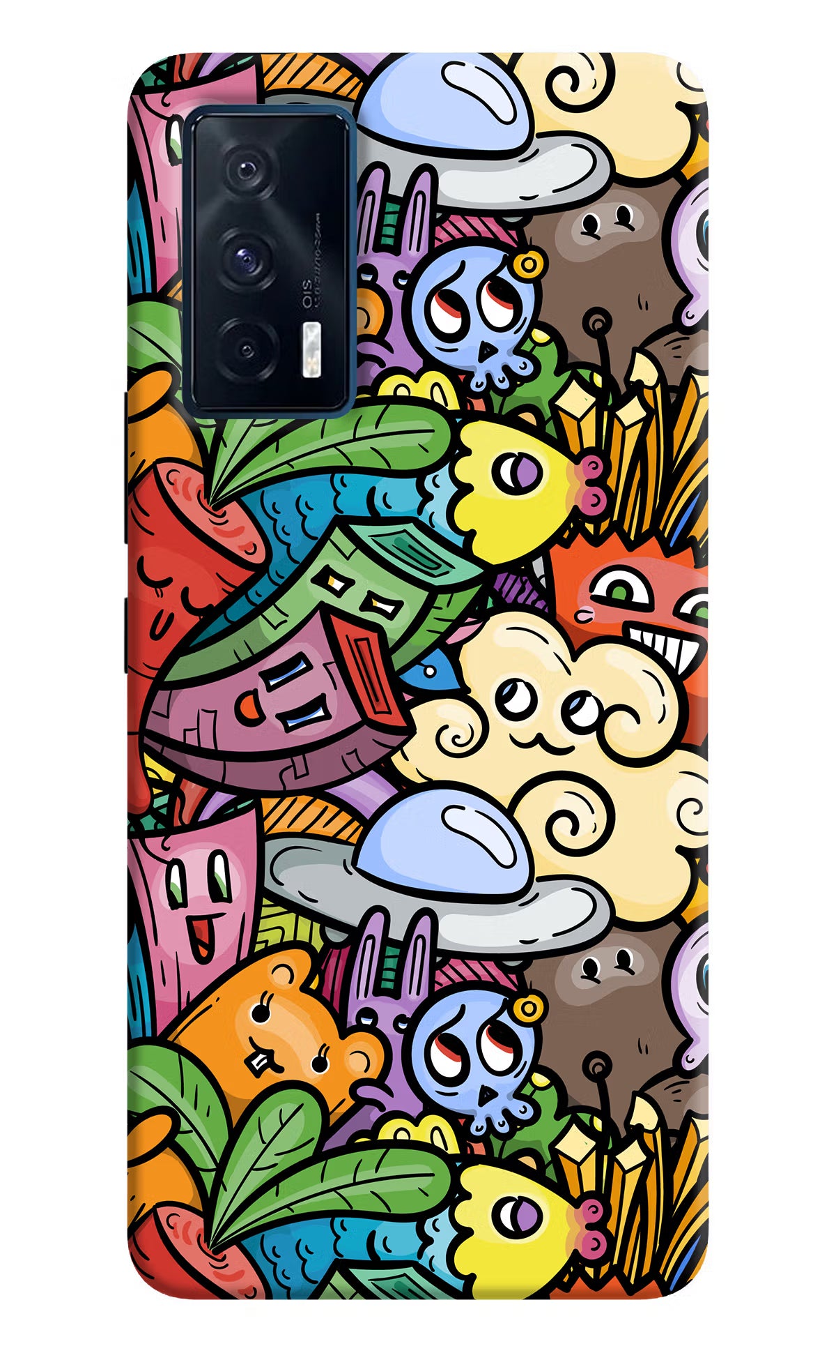 Veggie Doodle iQOO 7 5G Back Cover