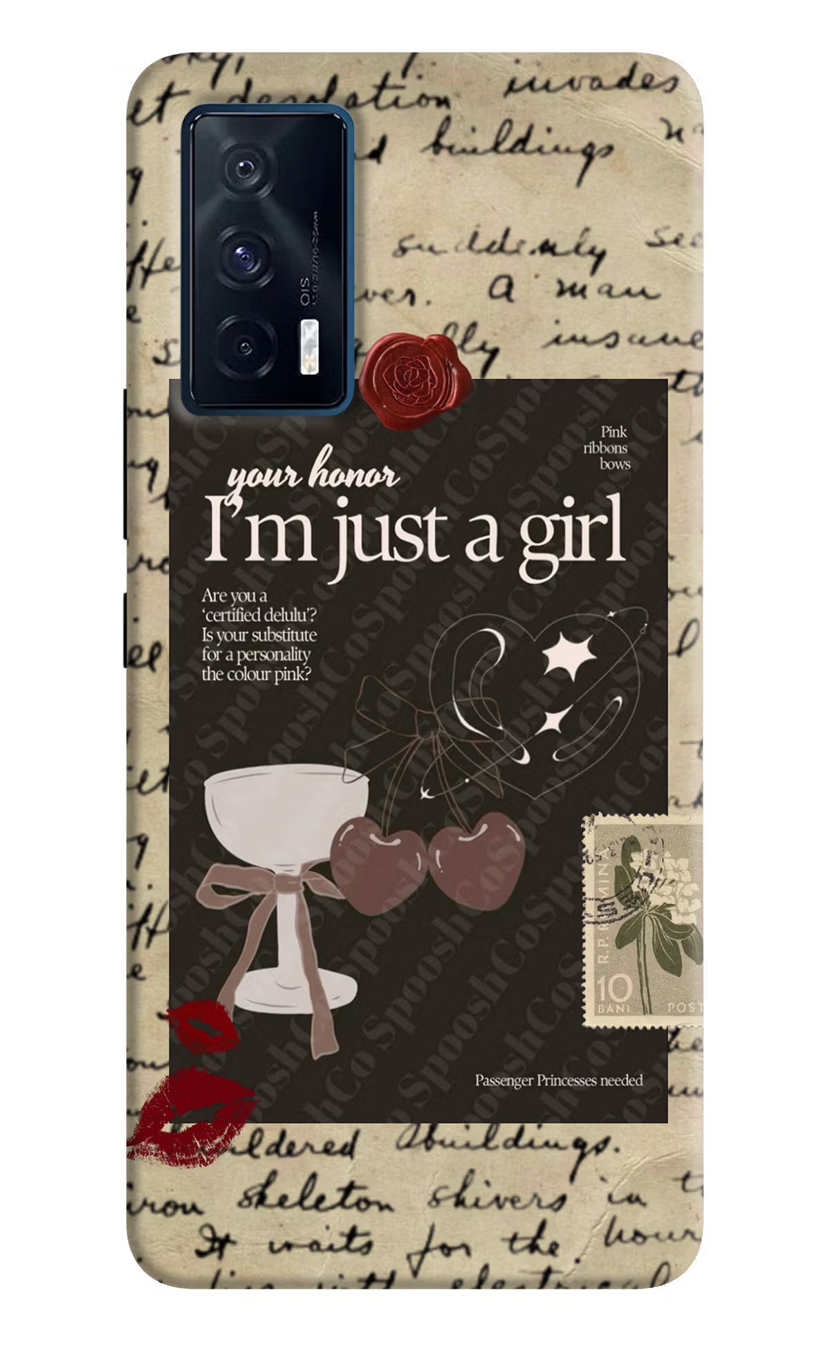 I am just a girl iQOO 7 5G Back Cover