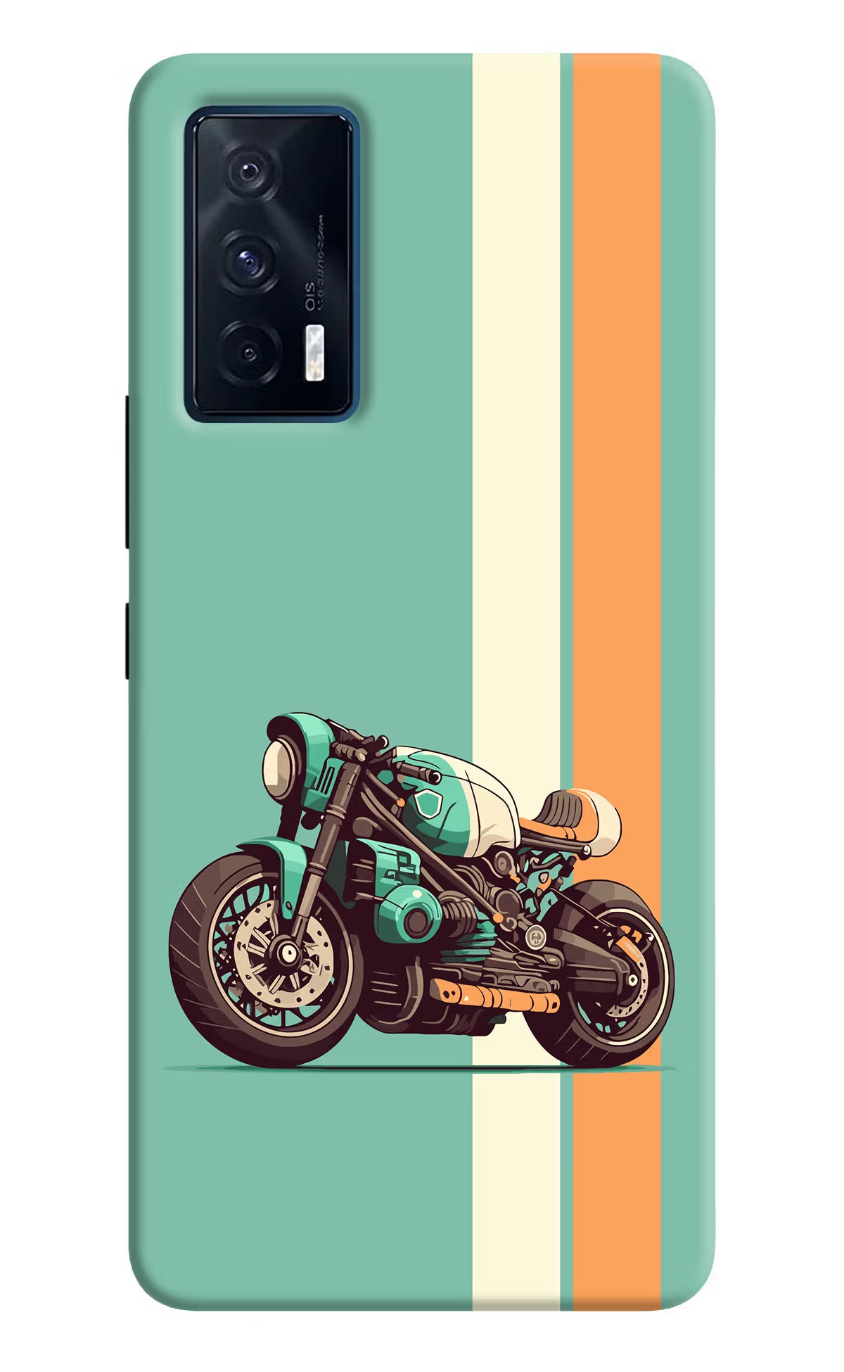 Striped Moto Drift iQOO 7 5G Back Cover
