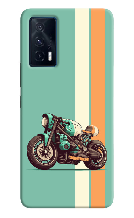 Striped Moto Drift iQOO 7 5G Back Cover
