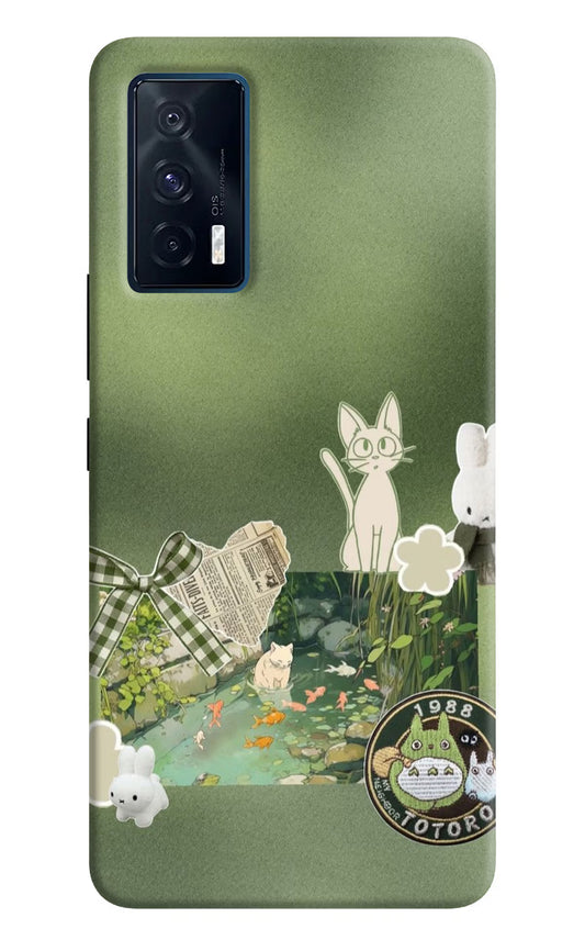 Aesthetic anime iQOO 7 5G Hard Case Back Cover by Casekaro