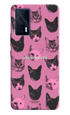 Pink Cats iQOO 7 5G Hard Case Back Cover by Casekaro