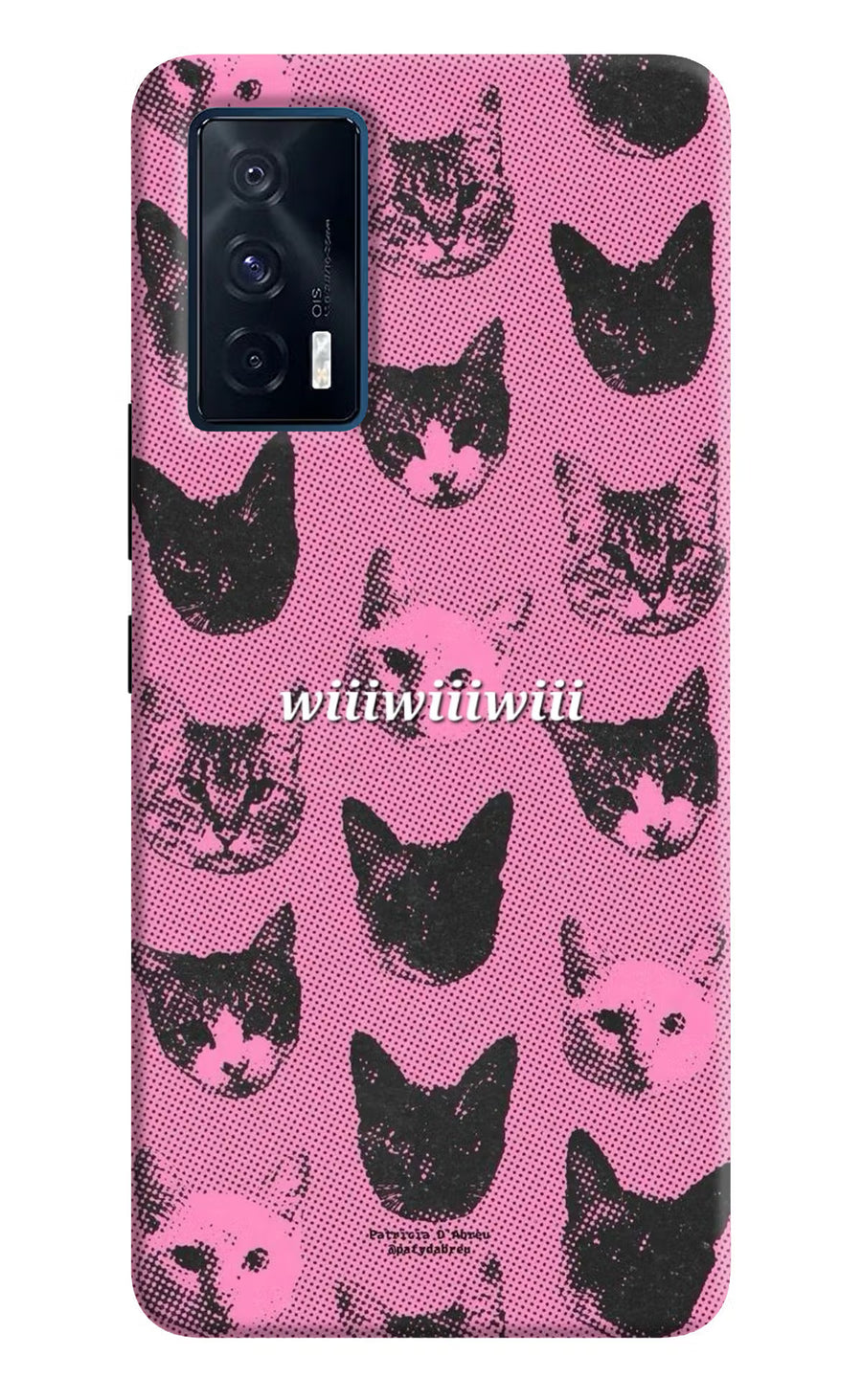 Pink Cats iQOO 7 5G Back Cover, Hard case